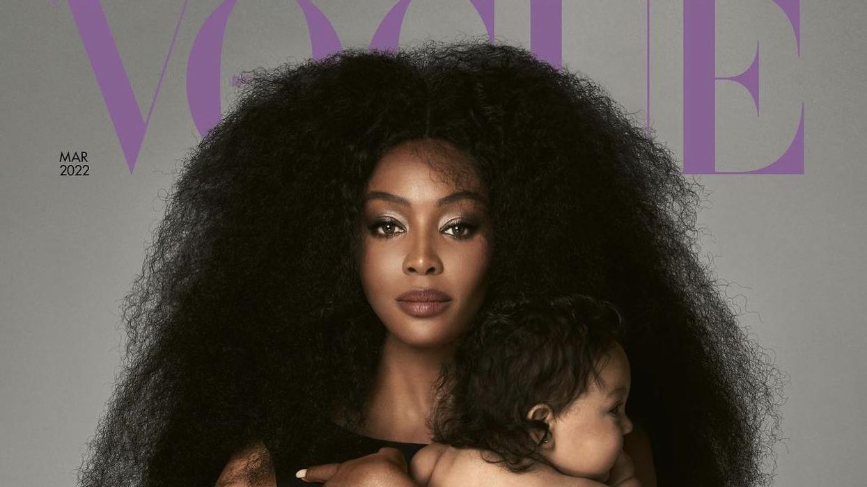 Naomi Campbell Poses With Daughter for British Vogue
